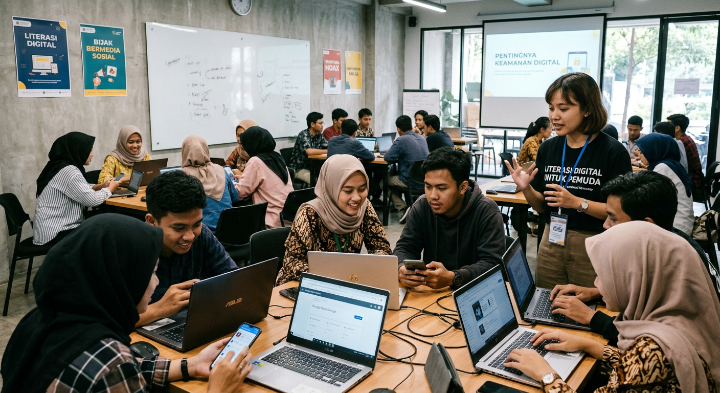 Workshop Literasi Digital Pemuda - kegiatan LIVESGP TUBEI