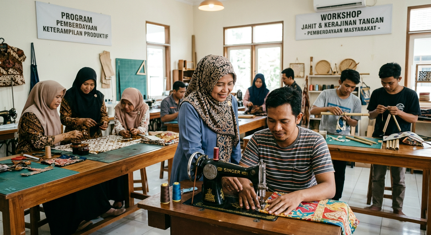 LIVESGP TUBEI Berdaya - Program pemberdayaan masyarakat dan peningkatan keterampilan produktif.